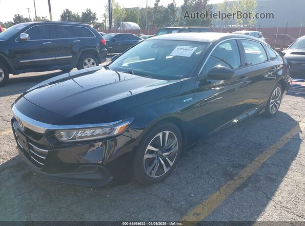 1HGCV3F12MA017738 2021 HONDA ACCORD HYBRID Black Front left