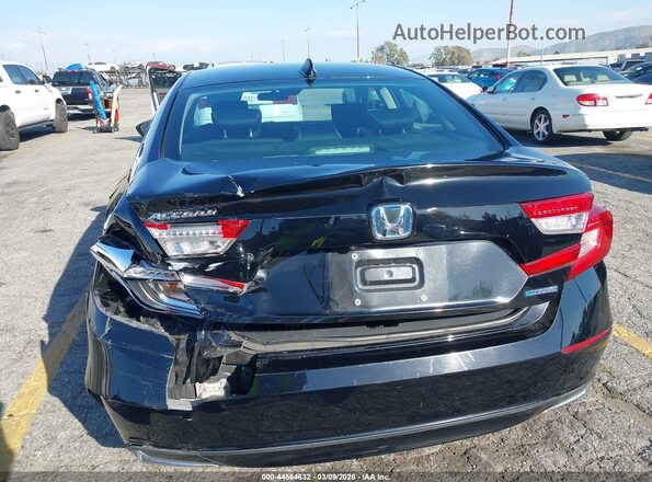 1HGCV3F12MA017738 2021 HONDA ACCORD HYBRID Black Front view