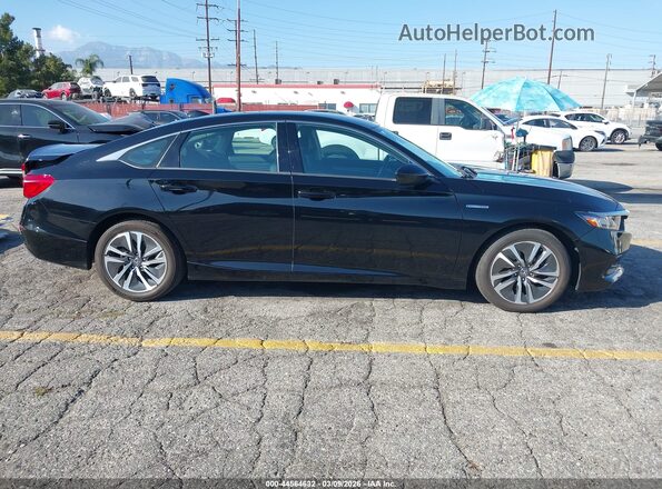 1HGCV3F12MA017738 2021 HONDA ACCORD HYBRID Black Rear interior view