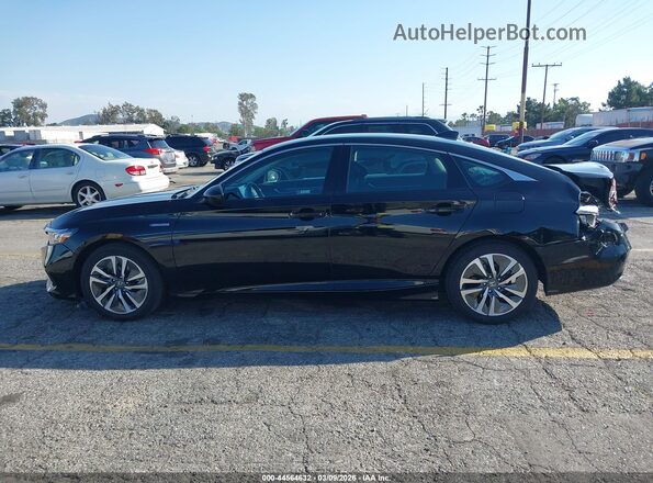 1HGCV3F12MA017738 2021 HONDA ACCORD HYBRID Black 360 interior view