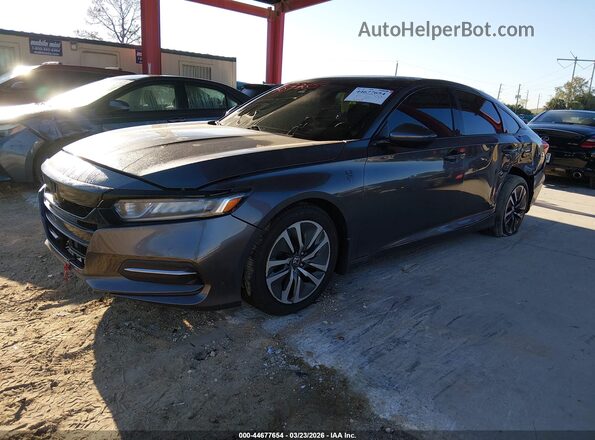 1HGCV3F14LA000227 2020 HONDA ACCORD HYBRID Черный Передняя левая четверть