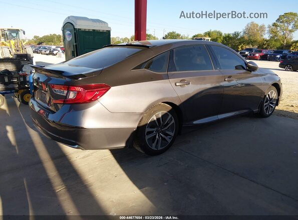 1HGCV3F14LA000227 2020 HONDA ACCORD HYBRID Черный Задняя правая четверть