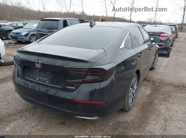 1HGCV3F16LA000407 2020 HONDA ACCORD HYBRID Черный Задняя правая четверть