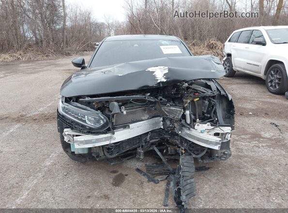 1HGCV3F16LA000407 2020 HONDA ACCORD HYBRID Черный Вид задней части салона