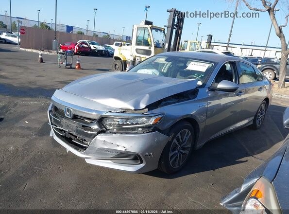 1HGCV3F18MA014777 2021 HONDA ACCORD HYBRID Silver 