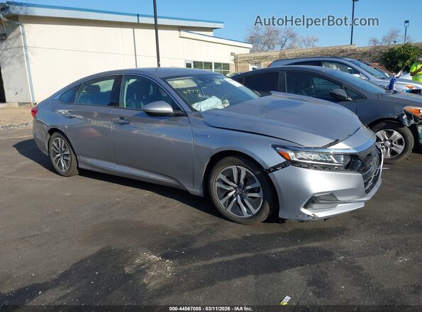 1HGCV3F18MA014777 2021 HONDA ACCORD HYBRID Silver Widok wnętrza 360 stopni