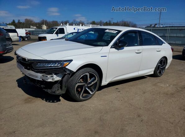 1HGCV3F20NA034399 2022 HONDA ACCORD Белый Передняя левая четверть