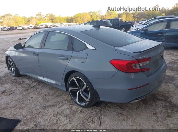 1HGCV3F22NA037756 2022 HONDA ACCORD HYBRID Синий Задняя левая четверть