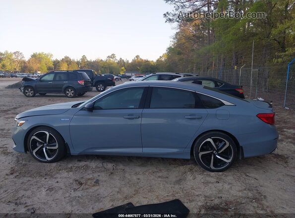 1HGCV3F22NA037756 2022 HONDA ACCORD HYBRID Синий Панорамный вид салона 360°