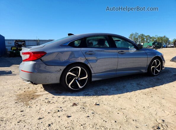 1HGCV3F24NA045549 2022 HONDA ACCORD Серый Задняя правая четверть