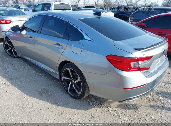 1HGCV3F26NA032656 2022 HONDA ACCORD HYBRID Серебряный Задняя левая четверть