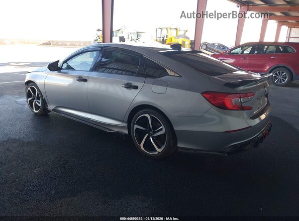 1HGCV3F27NA030043 2022 HONDA ACCORD HYBRID Серебряный Задняя левая четверть