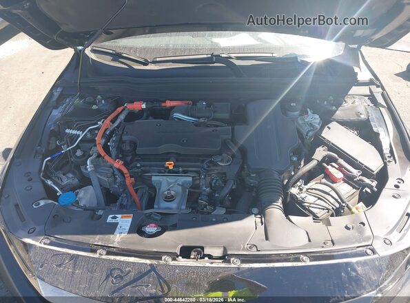 1HGCV3F2XNA042901 2022 HONDA ACCORD HYBRID Черный Вид сзади