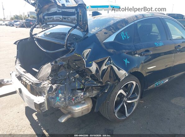 1HGCV3F2XNA042901 2022 HONDA ACCORD HYBRID Черный Вид спереди