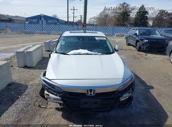 1HGCV3F40LA006763 2020 HONDA ACCORD HYBRID Белый Вид щитка приборов
