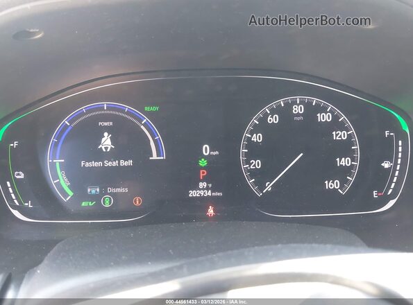 1HGCV3F45MA002029 2021 HONDA ACCORD HYBRID Белый Вид задних сидений