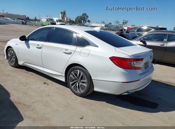 1HGCV3F45MA002029 2021 HONDA ACCORD HYBRID Белый Задняя левая четверть