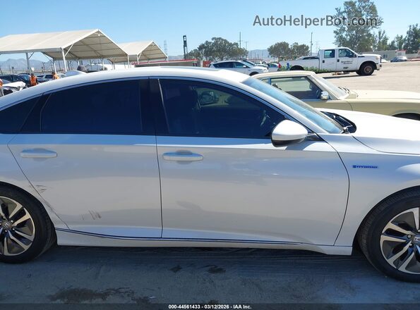 1HGCV3F45MA002029 2021 HONDA ACCORD HYBRID Белый Вид задней части салона