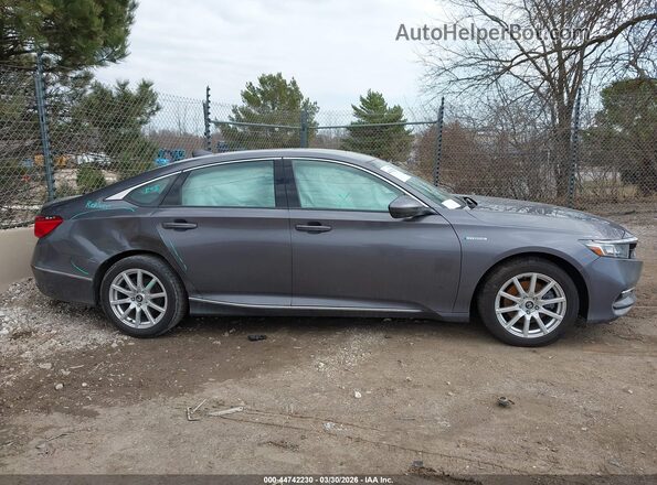 1HGCV3F48KA012647 2019 HONDA ACCORD HYBRID Gray Սալոնի հետևի տեսք