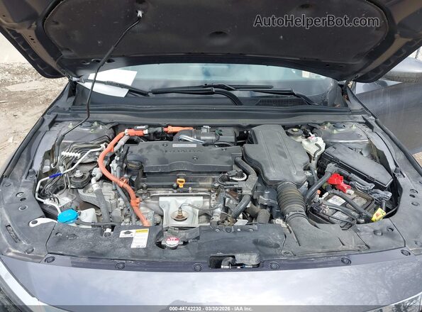 1HGCV3F48KA012647 2019 HONDA ACCORD HYBRID Gray Հետևի տեսք