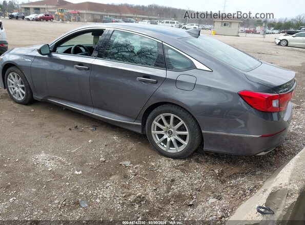 1HGCV3F48KA012647 2019 HONDA ACCORD HYBRID Gray Հետևի ձախ