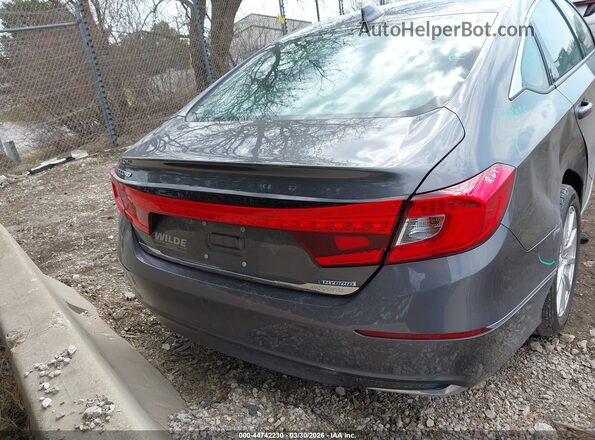 1HGCV3F48KA012647 2019 HONDA ACCORD HYBRID Gray 