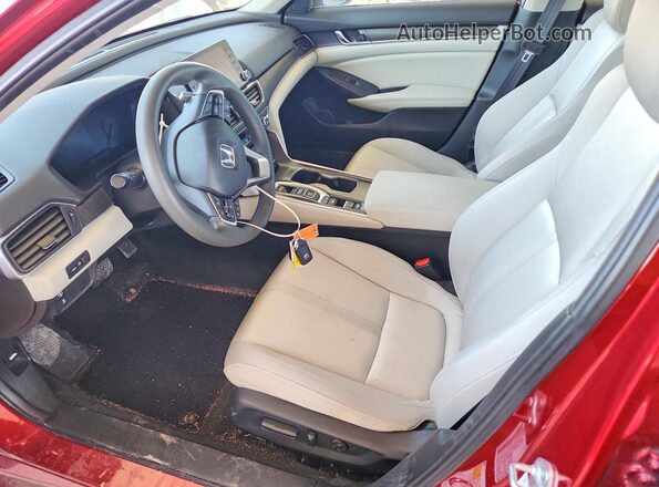 1HGCV3F49MA020923 2021 HONDA ACCORD Red Widok wnętrza z przodu
