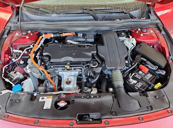 1HGCV3F49MA020923 2021 HONDA ACCORD Red Widok wnętrza z tyłu
