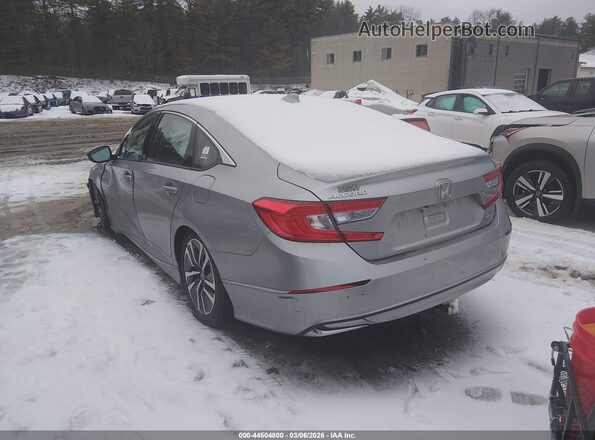 1HGCV3F50LA002947 2020 HONDA ACCORD HYBRID Silver Trasero izquierdo
