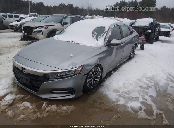 1HGCV3F50LA002947 2020 HONDA ACCORD HYBRID Silver Vista tres cuartos delantera izquierda