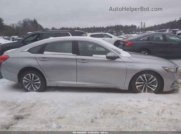 1HGCV3F50LA002947 2020 HONDA ACCORD HYBRID Silver Vista interior trasera