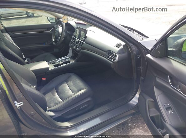 1HGCV3F50MA016008 2021 HONDA ACCORD HYBRID Серый Вид салона спереди