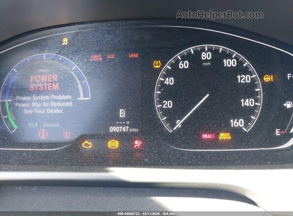 1HGCV3F51KA014362 2019 HONDA ACCORD HYBRID Black 