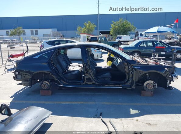 1HGCV3F51KA014362 2019 HONDA ACCORD HYBRID Black Սալոնի 360 աստիճան տեսք