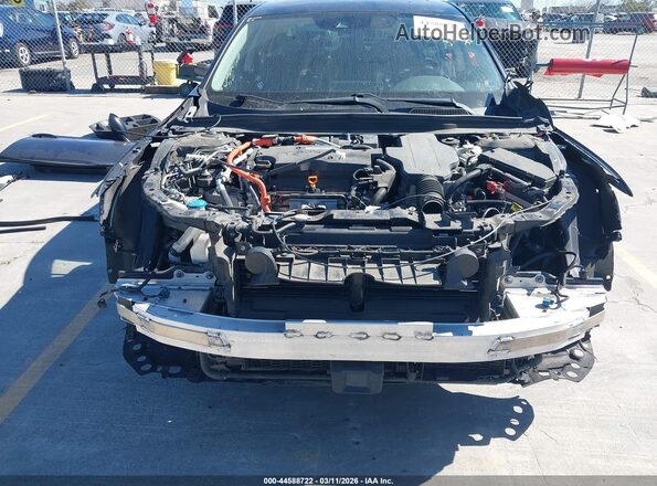1HGCV3F51KA014362 2019 HONDA ACCORD HYBRID Black Դիմացի տեսք