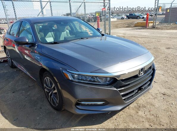 1HGCV3F52LA008099 2020 HONDA ACCORD HYBRID Серый Вид задней части салона