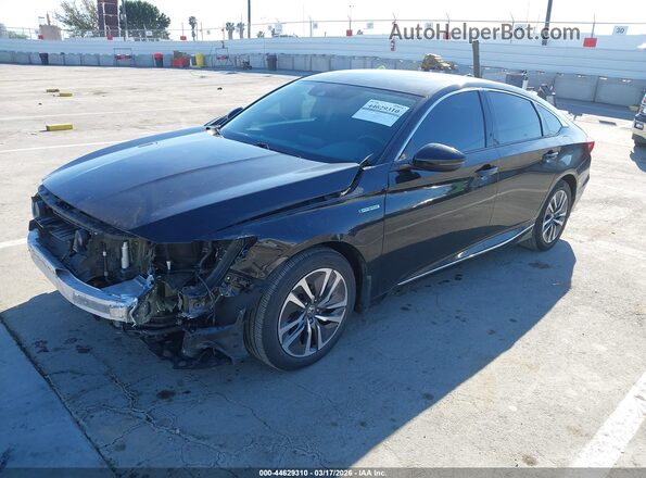 1HGCV3F53LA013067 2020 HONDA ACCORD HYBRID Black Front left