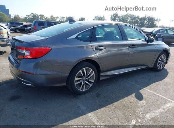 1HGCV3F55KA019385 2019 HONDA ACCORD HYBRID Gray Հետևի աջ