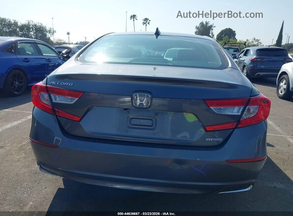 1HGCV3F55KA019385 2019 HONDA ACCORD HYBRID Gray 