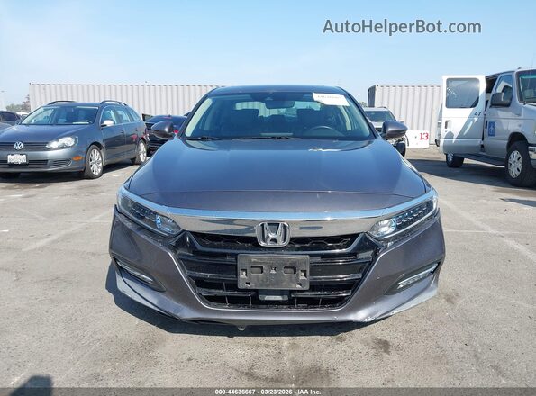 1HGCV3F55KA019385 2019 HONDA ACCORD HYBRID Gray Սարքավորումների վահանակի տեսք