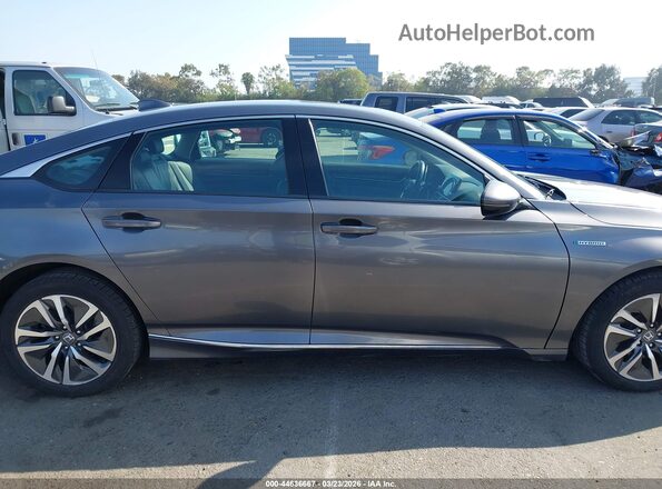 1HGCV3F55KA019385 2019 HONDA ACCORD HYBRID Gray Սալոնի հետևի տեսք