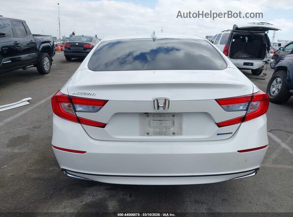 1HGCV3F57KA001504 2019 HONDA ACCORD HYBRID White 