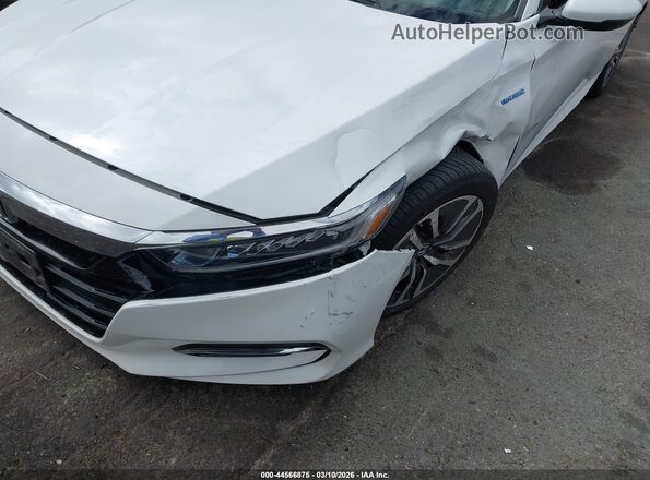 1HGCV3F57KA001504 2019 HONDA ACCORD HYBRID White Front view