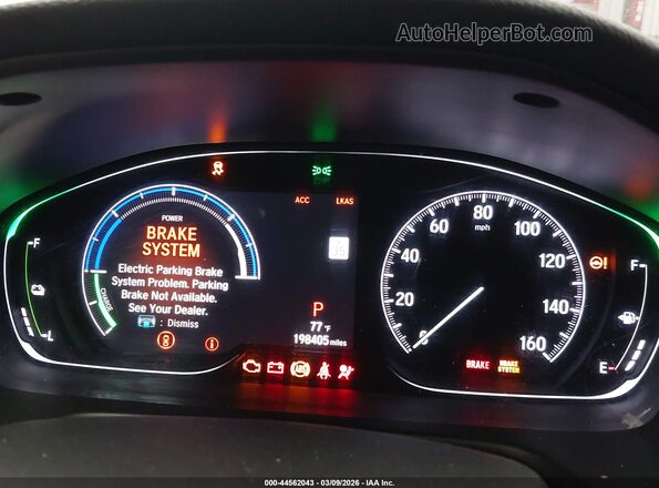 1HGCV3F59LA003384 2020 HONDA ACCORD HYBRID White Widok tylnych siedzeń