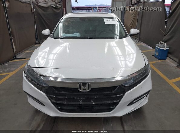 1HGCV3F59LA003384 2020 HONDA ACCORD HYBRID White Widok zestawu wskaźników