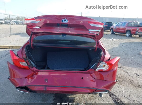 1HGCV3F5XMA010359 2021 HONDA ACCORD HYBRID Red წინა ხედი