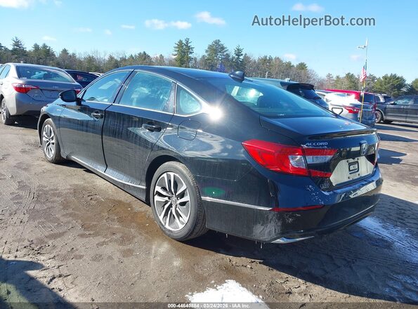 1HGCV3F66JA007723 2018 HONDA ACCORD HYBRID Черный Задняя левая четверть