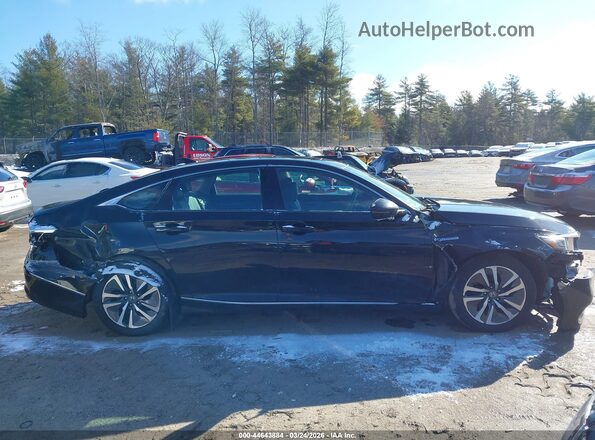 1HGCV3F66JA007723 2018 HONDA ACCORD HYBRID Черный Вид задней части салона