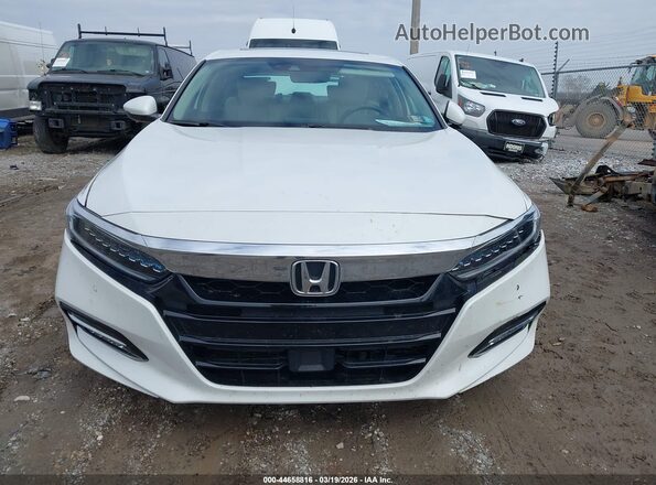 1HGCV3F90LA009903 2020 HONDA ACCORD HYBRID Белый Вид щитка приборов