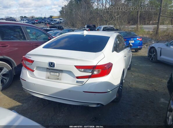 1HGCV3F93MA001442 2021 HONDA ACCORD HYBRID Белый Задняя правая четверть